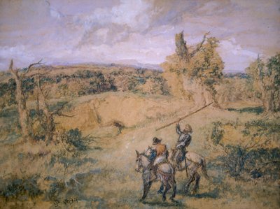 Don Quichotte et Sancho Panza, 1894 - Sir John Gilbert