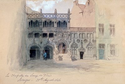 La Chapelle du Sang de Dieu, Bruges, 1846 - Sir John Gilbert