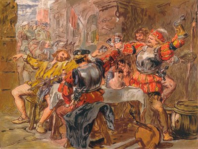 Laisse-moi faire tinter le canakin, c1875 - Sir John Gilbert