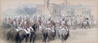 Escorte montée au palais de St James, Londres, 1848 - Sir John Gilbert