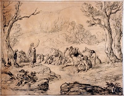 Saint Jean prêchant dans le désert - Sir John Gilbert