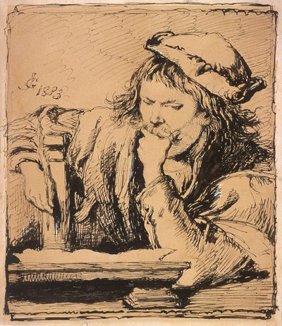 Jeune homme avec un livre - Sir John Gilbert