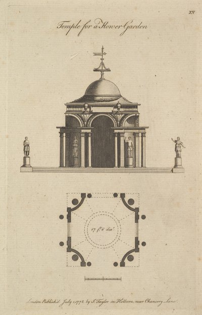 Temple pour un jardin de fleurs, 1778 - Sir John Soane