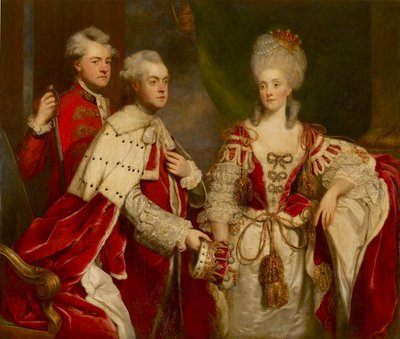 George, 2ème comte Harcourt, sa femme Elizabeth, et son frère William, 1780 - Sir Joshua Reynolds