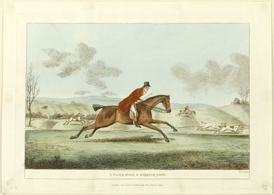 Going Along a Slapping Pace, plate one from Indispensable Accomplishments - Sir Robert Frankland