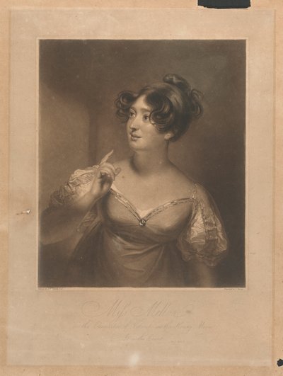 Mlle Mellon dans le rôle de Voltante dans La Lune de Miel - Sir William Beechey