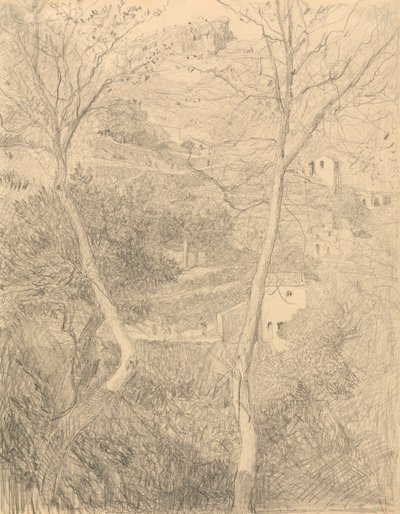 Ville sur une colline - Sir William Blake Richmond