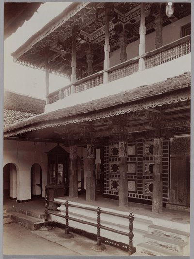 Temple bouddhiste à Kandy, Ceylan, c. 1880s - Skeen and Co.