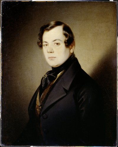 Portrait du poète Vladimir Grigorievitch Benediktov - Sándor Kozina