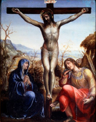 La Crucifixion avec la Vierge et Jean-Baptiste, vers 1540 - Sodoma