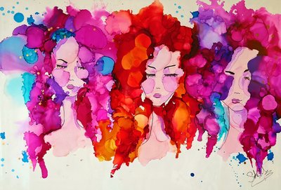 Des femmes aux couleurs chatoyantes et aux mouvements gracieux - Sofia Toborg