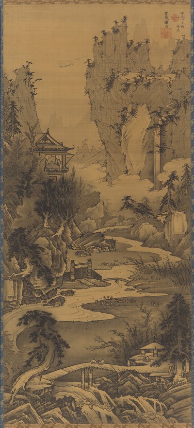 Rassemblement au pavillon des orchidées - Soga Shohaku