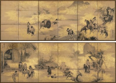 Les Huit Immortels de la coupe de vin - Soga Shohaku