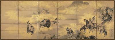 Les Huit Immortels de la coupe de vin, fin des années 1700 - Soga Shohaku