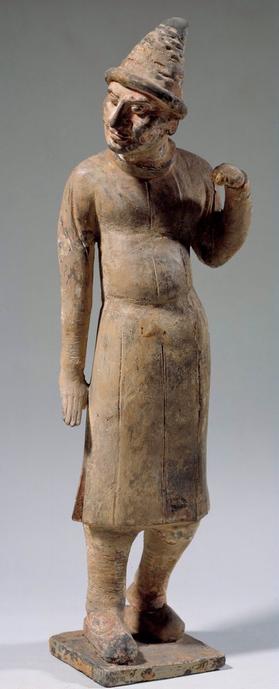 Art chinois : statuette en terre cuite d