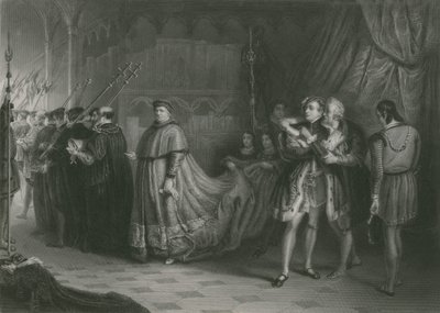 La Querelle de Wolsey et Buckingham, Roi Henri VIII - Solomon Alexander Hart