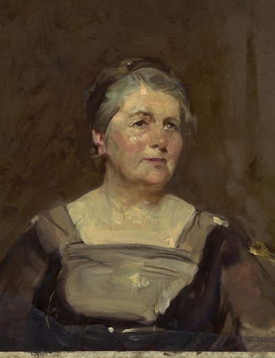Sybil Margaret Thomas, Vicomtesse Rhondda (huile sur toile) - Solomon Joseph Solomon