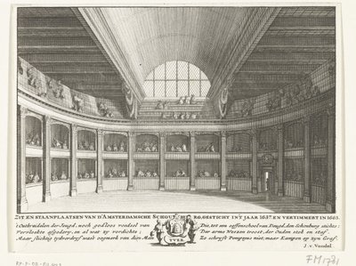 Le Théâtre de Jacob van Campen vu de la scène - Solomon Savery