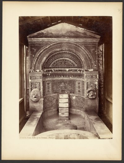 Maison de la grande fontaine. Pompéi. - Sommer and Behles