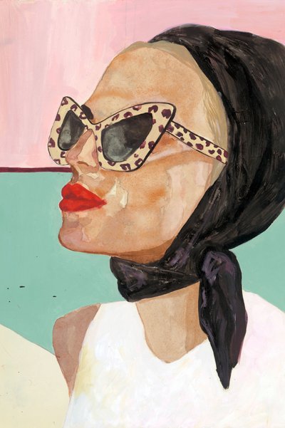 Lunettes de soleil avec foulard chic - Sophia Novosel