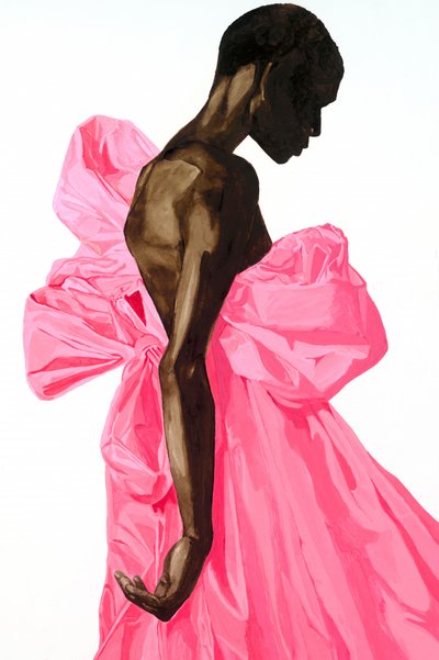 Robe rose vif à nœud - Sophia Novosel