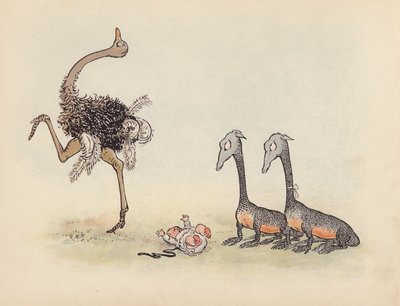 Illustration pour Little Twin Dragons de S Rosamond Praeger (lithographie couleur) - Sophia Rosamond Praeger