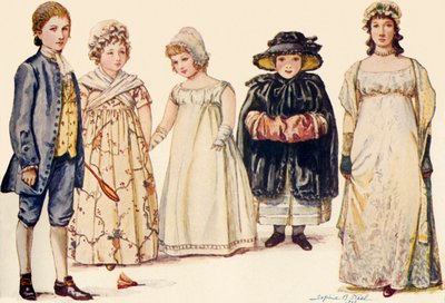 Tenue des Enfants sous les Règnes de la Reine Anne, George I, II et III 1702-1790, 1903, 1937 - Sophie B. Steel