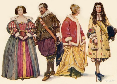 Vêtements sous les règnes de Charles Ier et II, et Jacques II - Sophie B. Steel