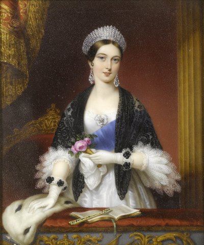 La reine Victoria dans la loge royale au théâtre de Drury Lane en novembre 1837 - Sophie Lienard