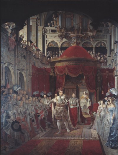 Couronnement de Christian VIII et Caroline Amalie à l