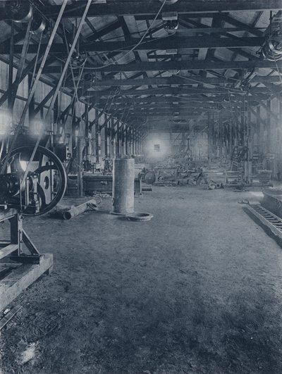 Intérieur, ateliers de monteurs, Geldenhuis Deep Level Gold Mining Company - South African Photographer