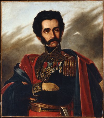 Portrait du Libérateur, Simon Bolivar, mi-longueur, en uniforme de grande tenue, vers 1840 - South African School