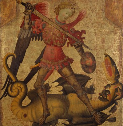 Saint Michel et le Dragon, ca. 1405 - Spanish