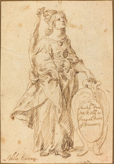 Sibylle érythréenne - Spanish 17th Century