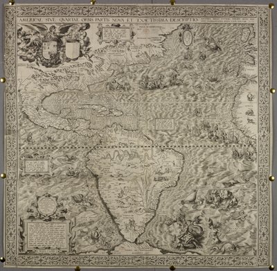 Americae Sive Quartae Orbis Partis Nova Et Exactissima Descriptio - Spanish School