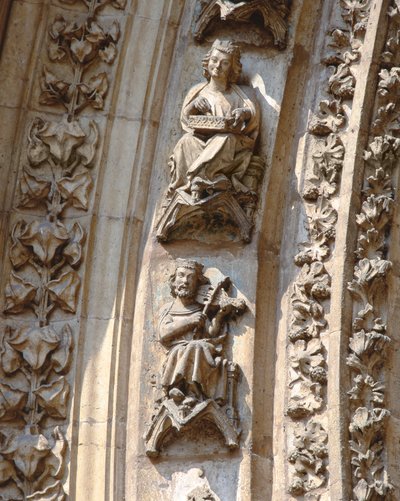Archivolte du portail central de la façade ouest, détail d