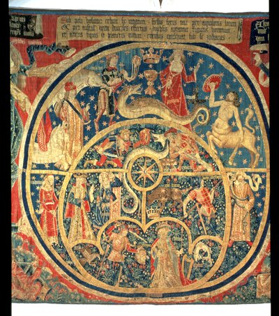 Tapisserie astrologique (détail central) - Spanish School
