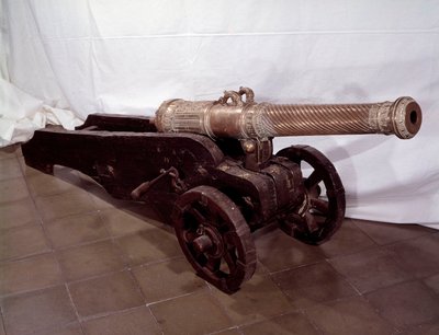 Canon en bronze par Francisco Ballesteros - Spanish School