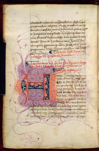 Burney 252, f. 4v, Initiale puzzle 