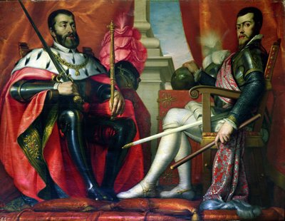 Carlos I et Felipe II - Spanish School