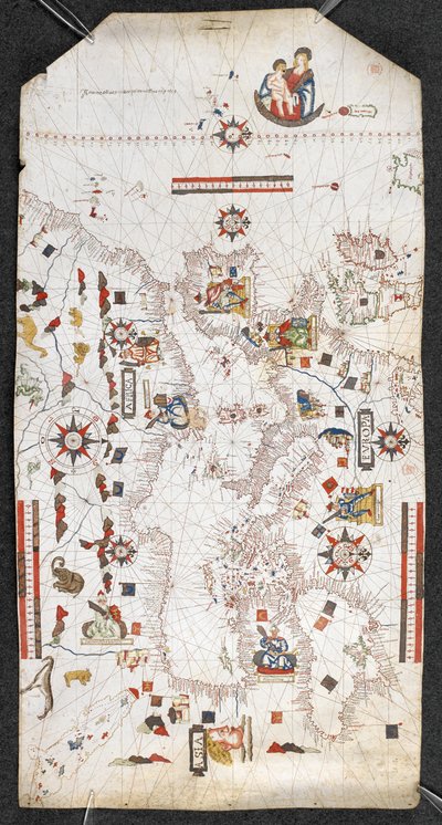 Carte de la Méditerranée et de la mer Noire, et une partie de l