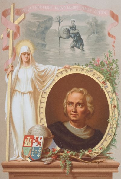 Christophe Colomb, navigateur génois - Spanish School