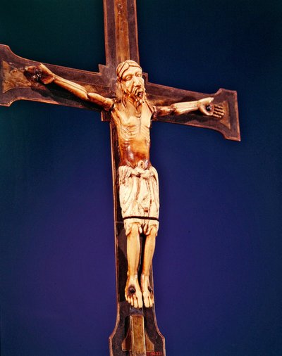 Crucifixion, fin du XIIe siècle - Spanish School