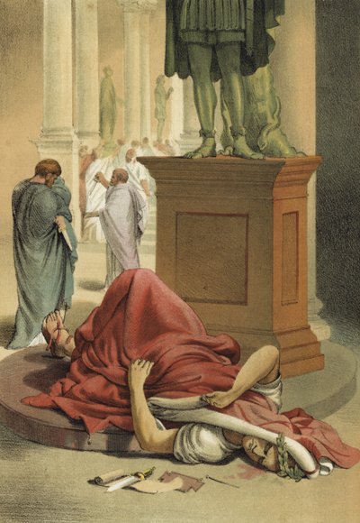 Mort de Jules César, Rome, 44 av. J.-C. - Spanish School