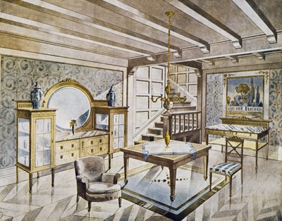 Conception de salons, vers 1900, Espagne, 20ème siècle - Spanish School