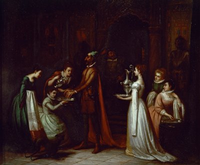 Don Quichotte dans la maison des ducs - Spanish School