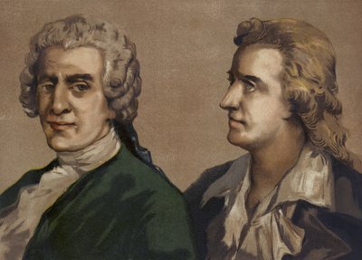 Friedrich Gottlieb Klopstock et Friedrich Schiller, poètes allemands - Spanish School