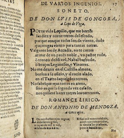 GOGOORA Y ARGOTE, Luis de (1561-1627). Poète espagnol du Siècle d