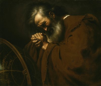 Héraclite, le philosophe pleureur - Spanish School