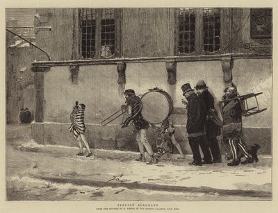 Acrobates italiens (gravure) - Spanish School